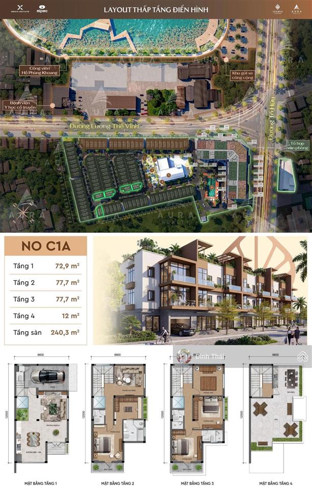 Độc quyền! quỹ lk 75m2*4t dự án iconia lakeside tố hữu giá 436tr/m2 ck cao, htls 0% trong 18 tháng