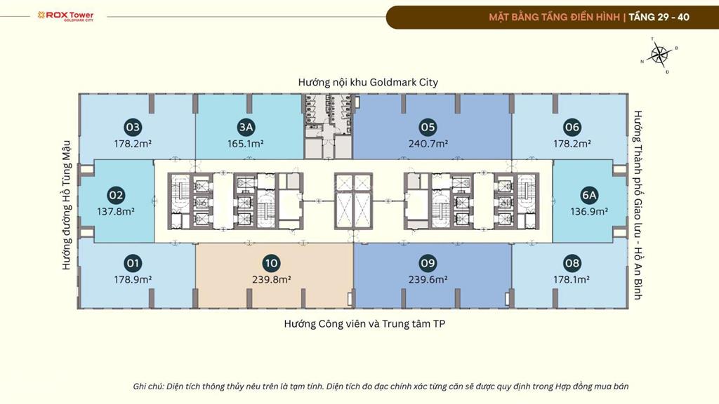 Chủ đầu tư cho thuê văn phòng rox center goldmark city