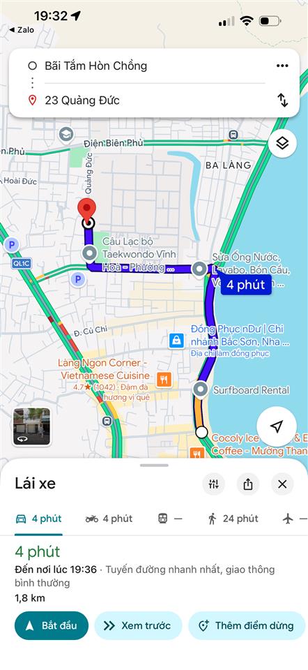 Bán đất tặng nhà ngang hơn 7m tại mặt tiền đường quảng đức rộng 16m gần biển hòn chồng giá tốt