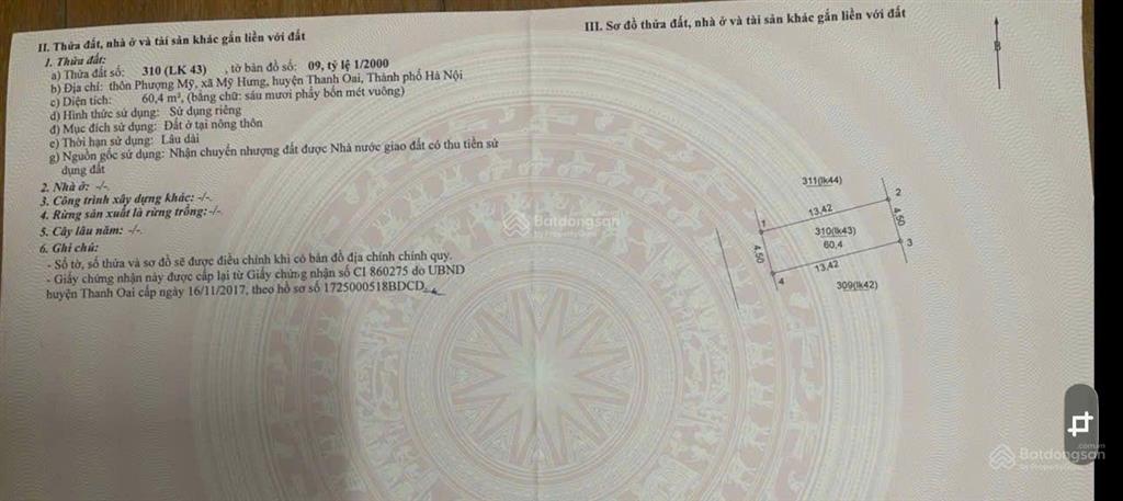 Bán mấy lô đất tại đấu giá đình quảng  mỹ hưng thanh oai .ngay sát trụ sở cơ quan cs điều tra bca