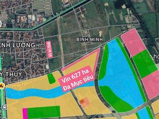 Bán 01 lô áp góc mặt đường trục chính đấu giá thanh lương, sát ngay khu dự án vin đa mục tiêu 627ha