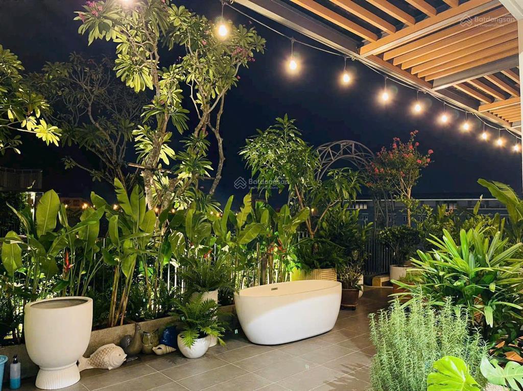 Căn hộ phong cách resort tại akari city 97m2 + 38m2 sân vườn giá 7.8 tỷ full nội thất decor