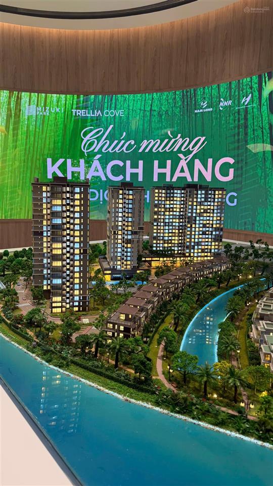 Mizuki park  trellia cove căn 3pn2wc mã căn lộc phát view kép sông đào giá 7.355 tỷ đã vat và pbt