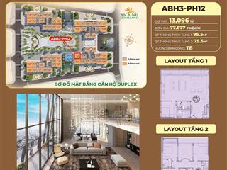 Hàng vip, quỹ căn duplex góc dự án an bình homeland vị trí góc đẹp giá chỉ từ 10,2 tỷ  0941 535 ***
