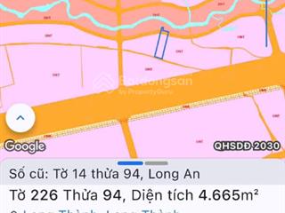 Chính chủ bán đất long thành 4665 m²quy hoạch gần 4.000m²đất ở nông thôntiềm năng tăng giá cao