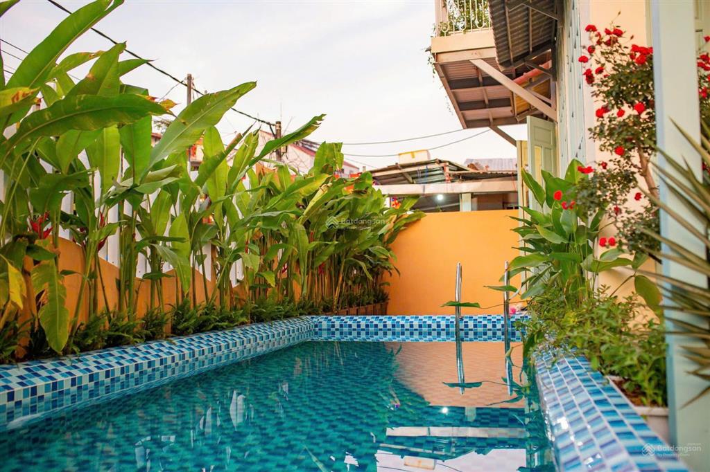 Bán villa 5 phòng hồ bơi, 199,8m2 đất ở đô thị cẩm châu, hội an, đường 10,5m trung tâm, giá 11,5 tỷ