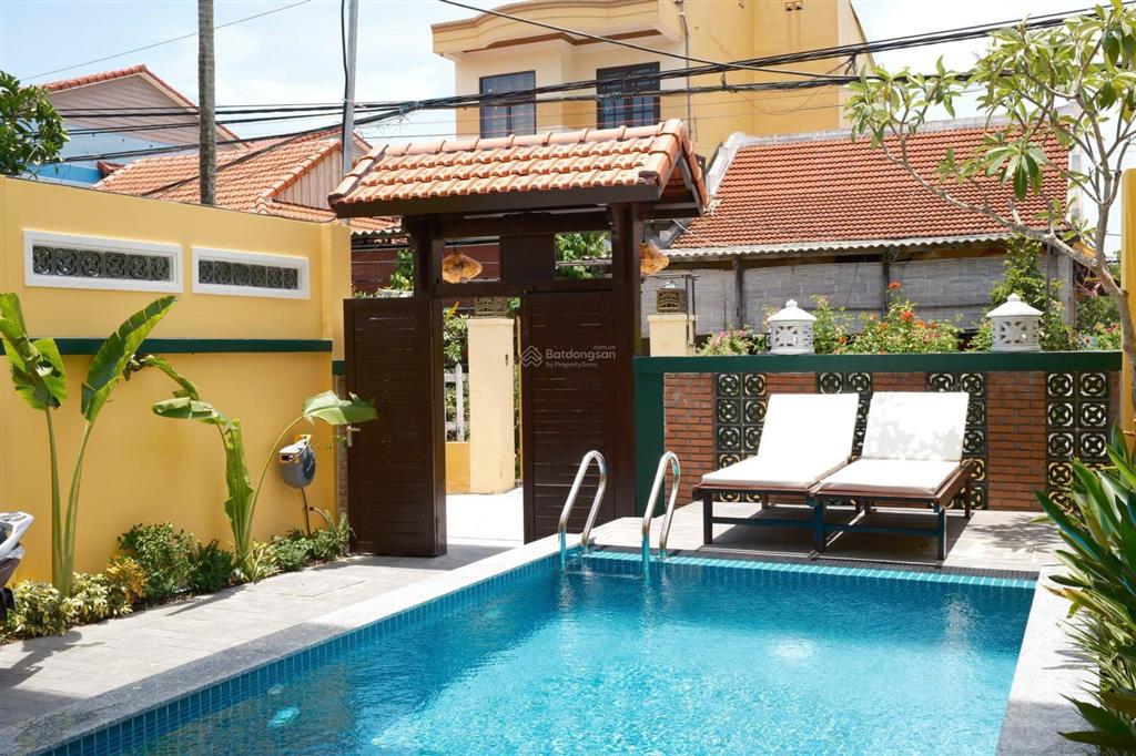 Bán villa 12 phòng hồ bơi, dòng tiền 130tr/tháng, 180m2 ont võng nhi cẩm thanh hội an, giá 10,5 tỷ