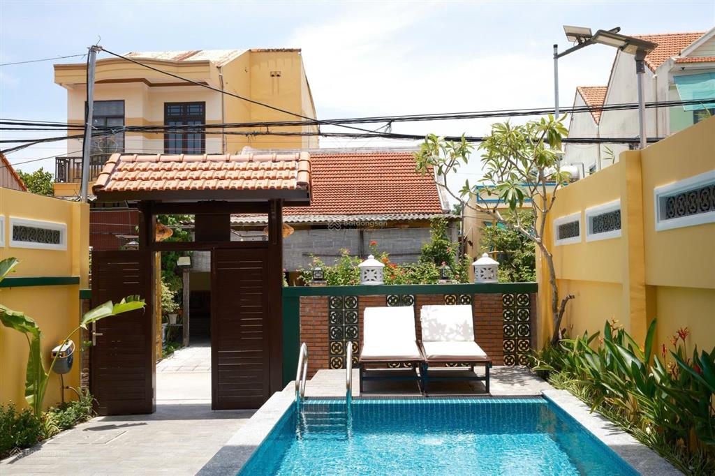 Bán villa 12 phòng hồ bơi, dòng tiền 130tr/tháng, 180m2 ont võng nhi cẩm thanh hội an, giá 10,5 tỷ