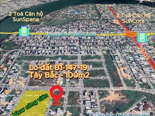 Bán đất cồn dầu 18 hoà xuân  view công viên ,song song lê quảng chí