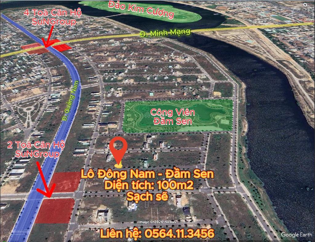 [ bán gấp ]. lô đông nam ( sạch sẽ ), khu đầm sen  nhx. tại 2 toà căn hộ đang xây dựng