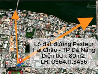 Chính chủ bán lô đất sát góc 80m² đường pasteur, trung tâm tp đà nẵng