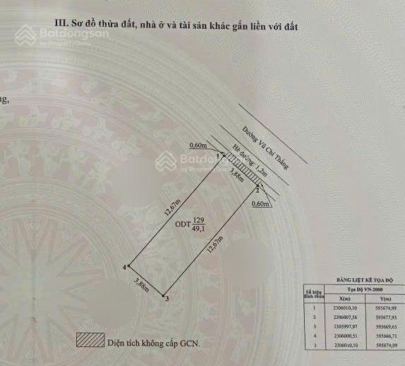 Mặt đường vũ chí thắng vỉa hè rộng | kinh doanh sầm uất vị trí vàng mặt đường chính, v
