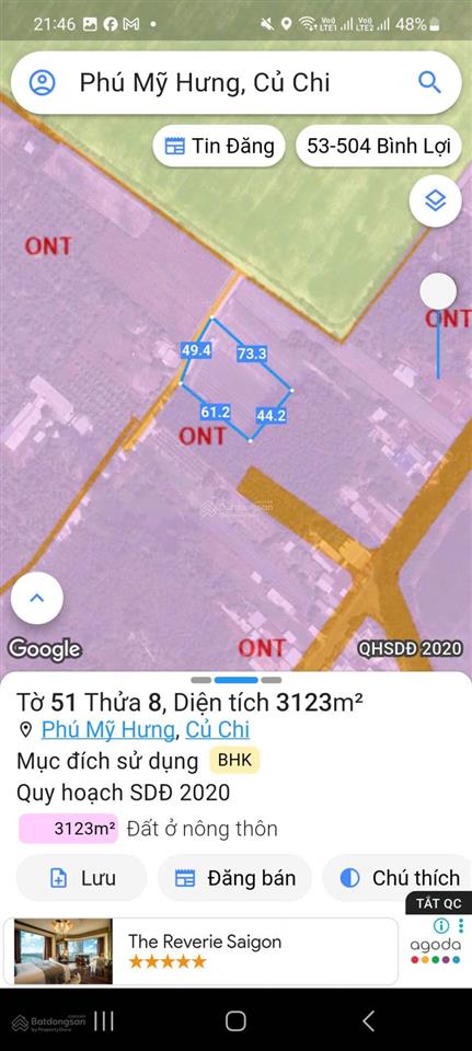 Cần sang nhượng gấp đất hẻm ô tô tải quay đầu đường phú thuận, xã phú mỹ hưng, huyện củ chi, tp.hcm