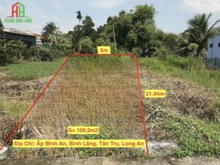 Bán đất full thổ đường bình an, 570 triệu, 109m2, sổ đỏ đầy đủ