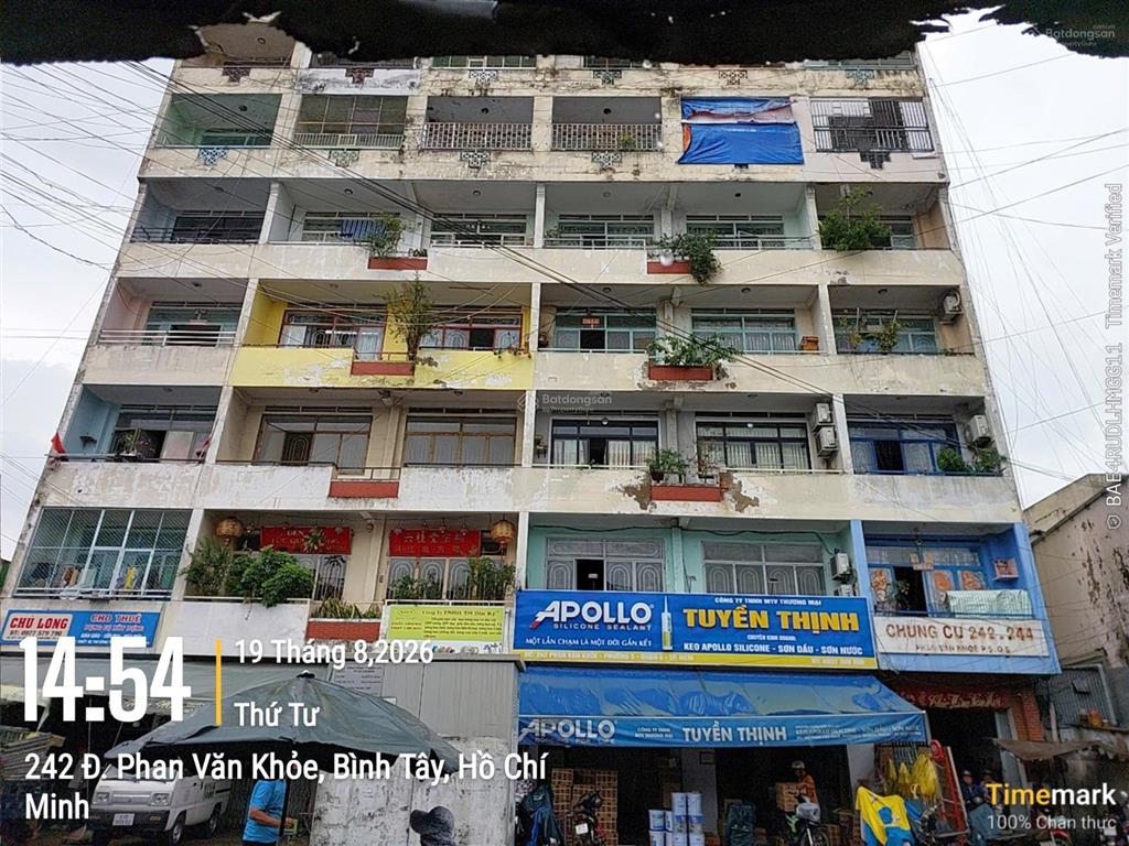 Bán căn hộ cc phan văn khỏe p5, q6 (thang máy lầu 2) 2 tỷ shr
