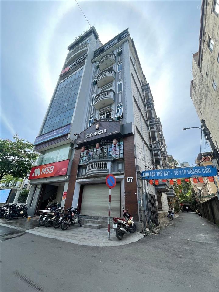 Bán tòa nhà lô góc 7 tầng mặt phố và hồ hoàng cầu 109m2 mt6 giá 109,9 tỷ.