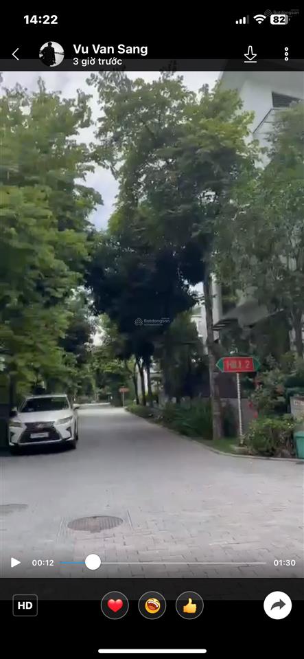 Cho thuê biệt thự vip khai sơn hill, long biên 323m2 lô góc spa vp