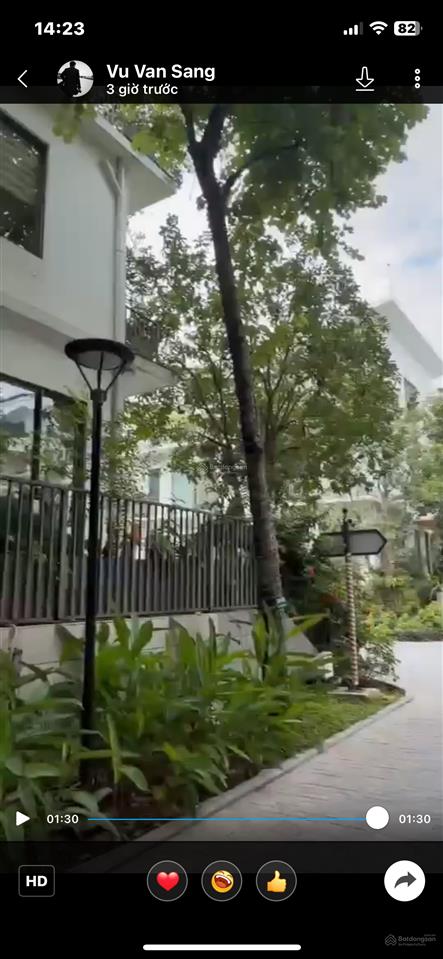 Cho thuê biệt thự vip khai sơn hill, long biên 323m2 lô góc spa vp