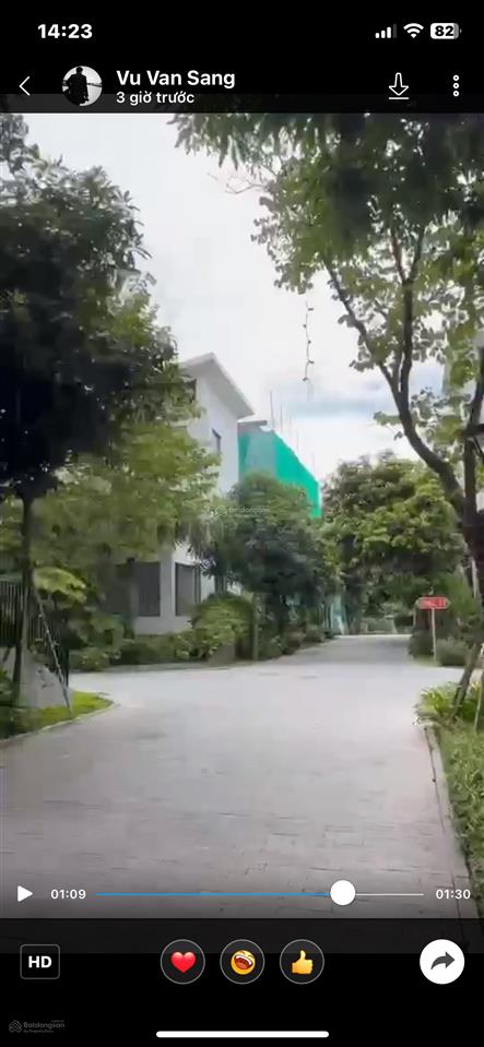 Cho thuê biệt thự vip khai sơn hill, long biên 323m2 lô góc spa vp