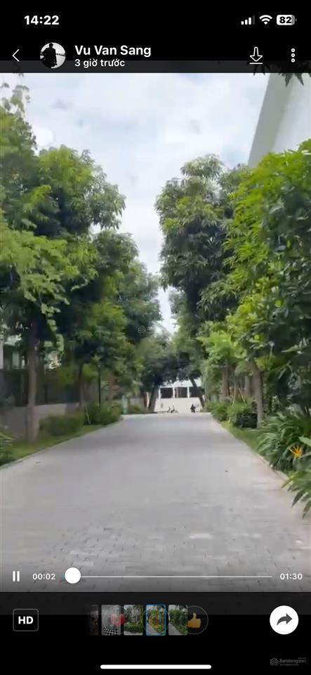 Cho thuê biệt thự vip khai sơn hill, long biên 323m2 lô góc spa vp