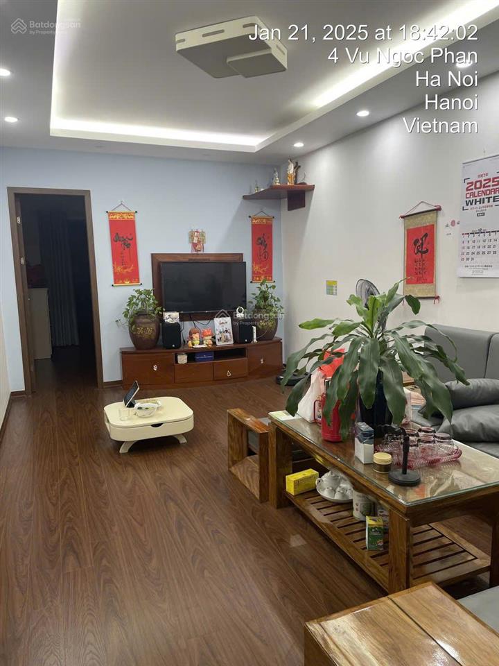 Bán căn hộ tập thể căn góc dt80m 3 p.ngủ tầng4 nhà đẹp full nội thất ngõ ô tô phố vũ ngọc phan