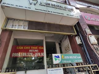 Cho thuê nhà mặt phố 49 kim mã dt 85m2 mặt tiền 6m, 5 tầng có thang máy giá 52 tr/th