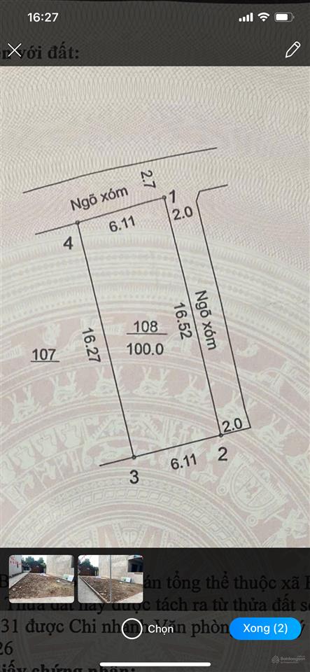 Bán đất thổ cư tại hoàng diệu, chương mỹ, hà nội.
lô góc 3 mặt thoáng, diện tích 100m, giá 2,1 tỷ.