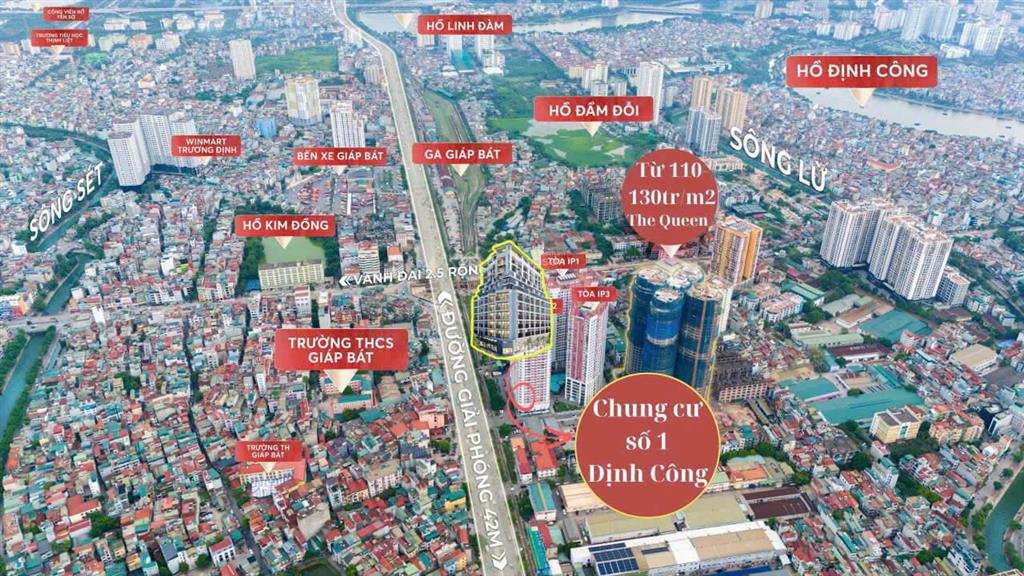 Bán chcc the one complex số 1 định công, giá rẻ nhất thị trường căn góc dt 129m2 3pn 3wc