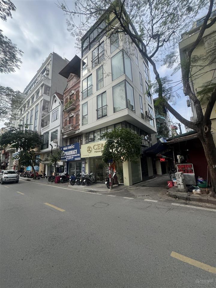 Nhà 5t lô góc một mặt phố trần khát chân giao phố lạc nghệp nhìn hồ công viên, dt 52/60m mt 5m