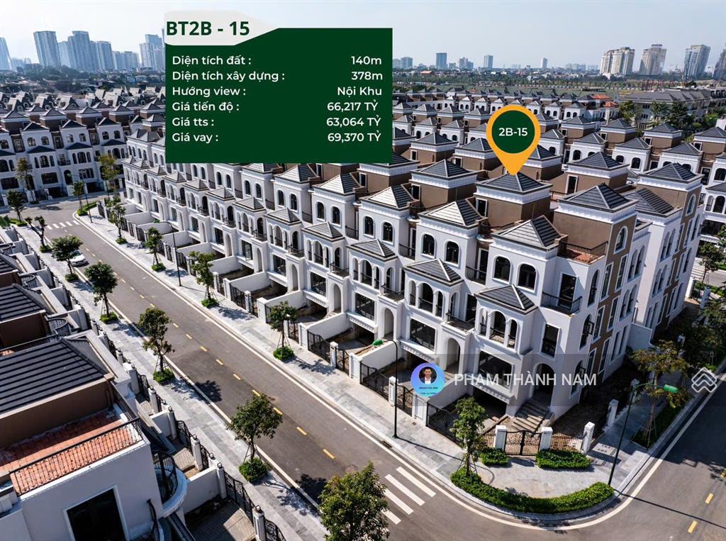 Hot bán căn số 15 dt 140m² cạnh căn góc | view nội khu giá trị gần ngang căn góc
