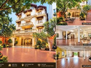 Cho thuê gấp biệt thự mặt phố tô ngọc vân tây hồ  dt 300m2  xây 5 tầng sân vườn rộng giá rẻ