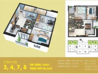 Bán cc tabudec plaza, 74m2, giá thỏa thuận, 2pn, 2wc, ở tả thanh oai, thanh trì, hà nội