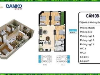 Bán căn hộ chung cư 84 m2, 3pn, 2wc, giá 6,47 tỷ tại dương nội 3, quận hoàng mai