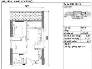 Cần bán the felix 1pn, làm việc chính chủ