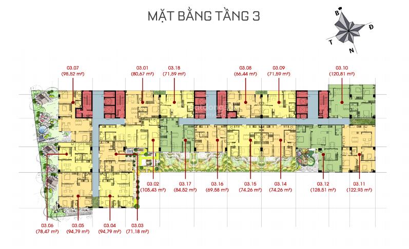 Sunny plaza  bán căn hộ 2pn  khu sân bay tân sơn nhất. zalo 0903 358 *** thu hương land