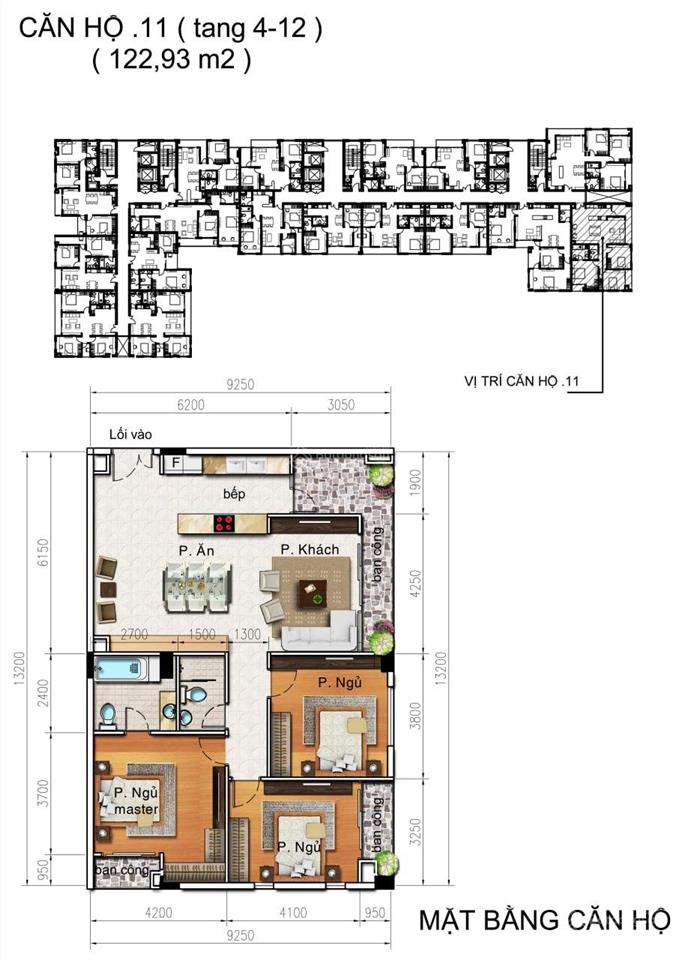 Sunny plaza q. gò vấp  bán căn hộ 3pn, 122,93m2  đường phạm văn đồng  phường hạnh thông mới