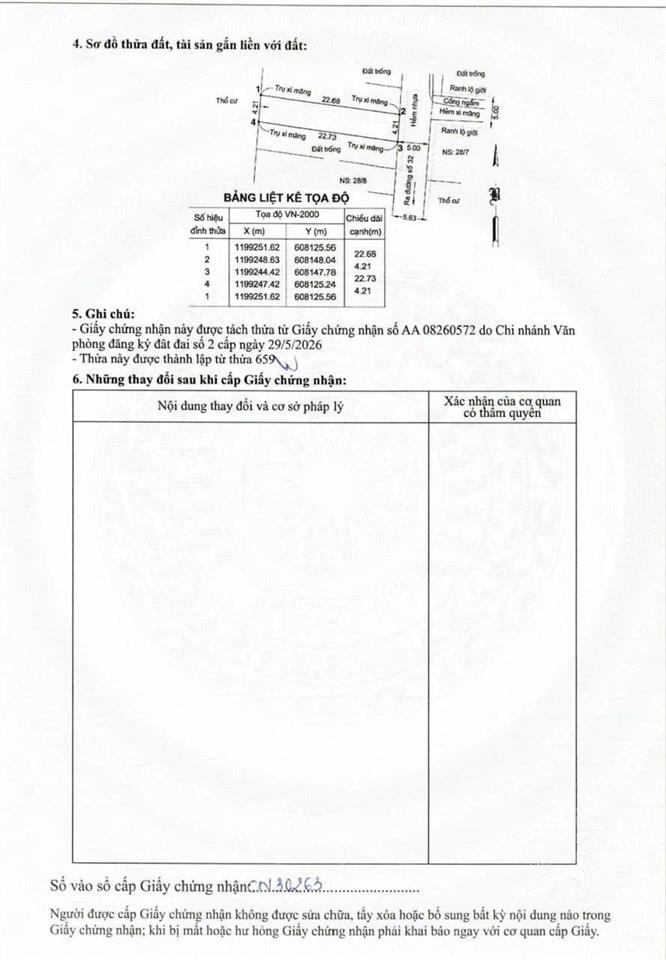 Linh đông 5,8 tỷ cho 95 m² full thổ ngang 4,2m nhựa 5m