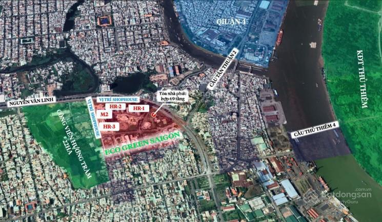 Cần tiền bán shophouse 2 tầng tại eco green quận 7, đã có sổ, đang có hđ thuê 2 năm giá 19 tỷ