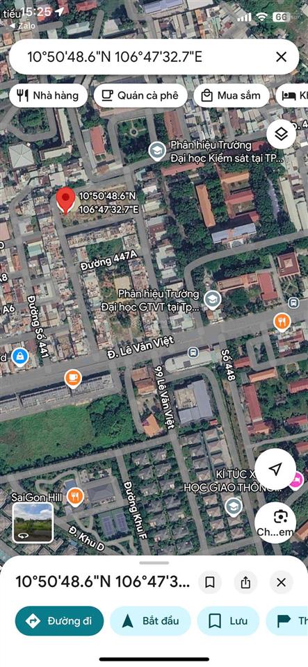 Bán gấp 72m đất mặt tiền đường kinh doanh 447 lê văn việt quận 9 ngay đại học gtvt