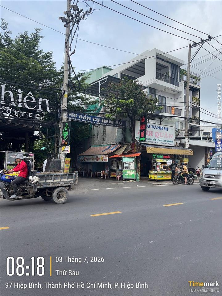 Đất ngay mặt tiền đường hiệp bình. đối diện vạn phúc. ngay sát trục ql13