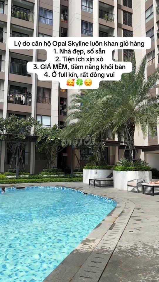 Cho thuê dài hạn căn hộ chung cư Opal Skyline 