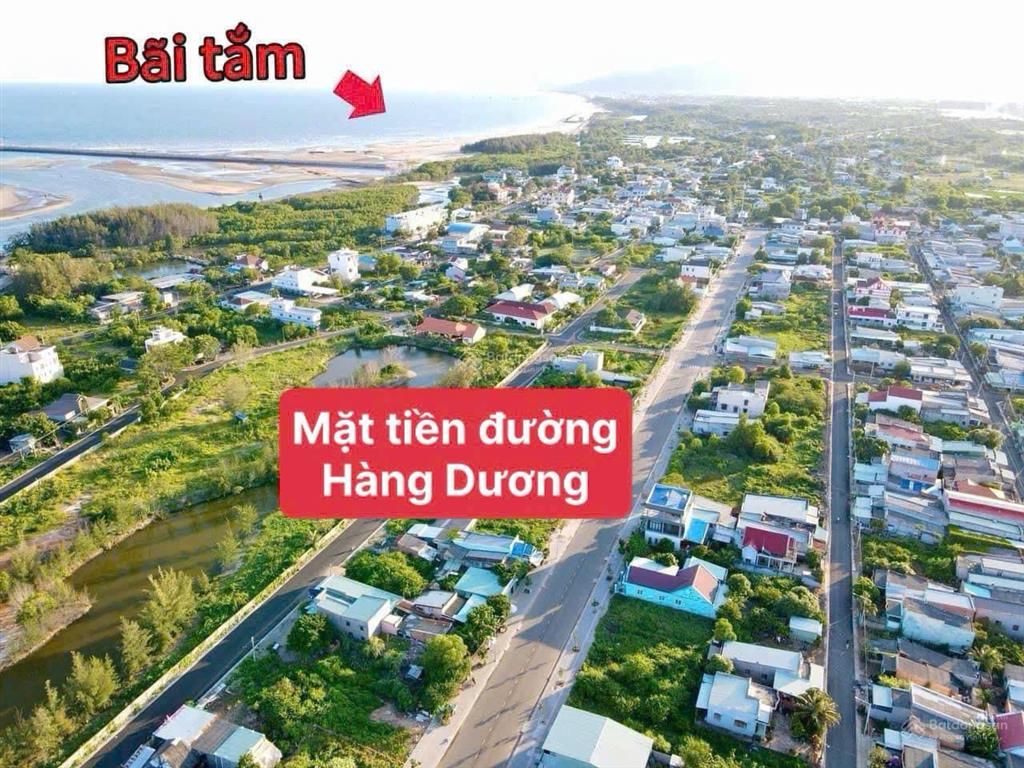 Bán đất mặt tiền đường hàng dương (đường rộng 22m, có vỉa hè cây xanh), cách biển lộc an chỉ 500m