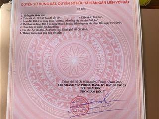 Cần tiền bán gấp lô đất mặt tiền đường 42m (vũng tàu  bình châu) cách biển phước hải chỉ 3 phút