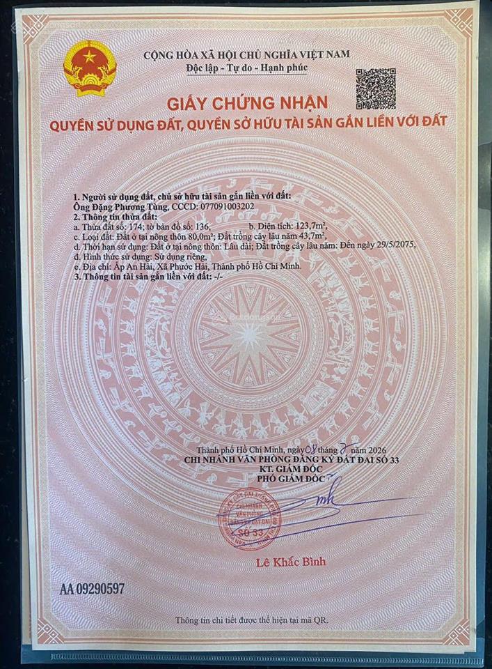 Cần tiền bán gấp 2 lô đất ven biển lộc an, cách biển 500m, mặt tiền đường nhựa, dân cư hiện hữu