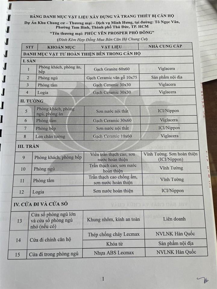 Bán căn hộ prosper phố đông, tam bình, tp.hcm. diện tích 52,5m2, 2pn 2wc.