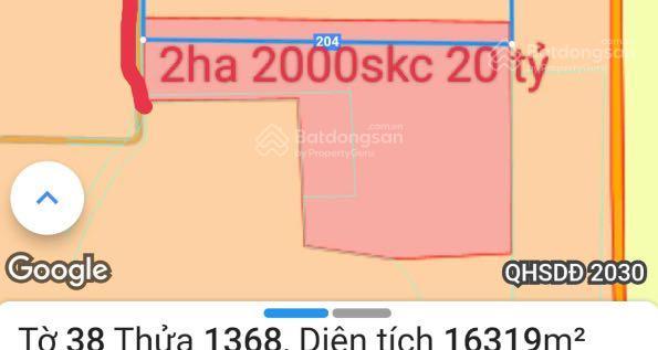 Cần bán 2,06 ha đất có 2000m2 skc. giá 22tỷ