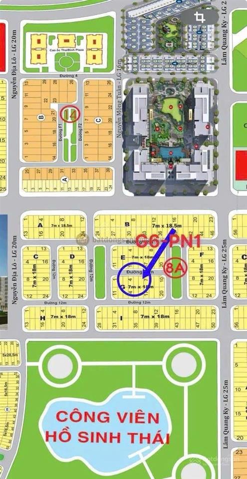 Chủ cần bán lô đất nằm ở khu dự án phú nhuận thạnh mỹ lợi dt 129,5 m2 giá 20 tỷ