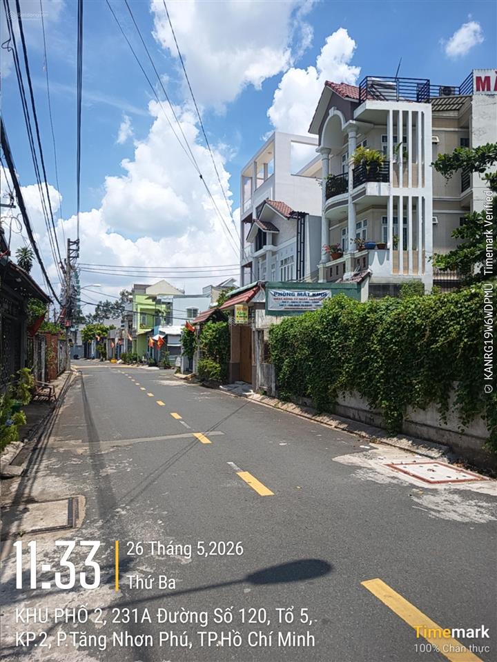 Đất mặt tiền 120 tân phú,song hành xn , 91m2 giá 5.4 tỷ