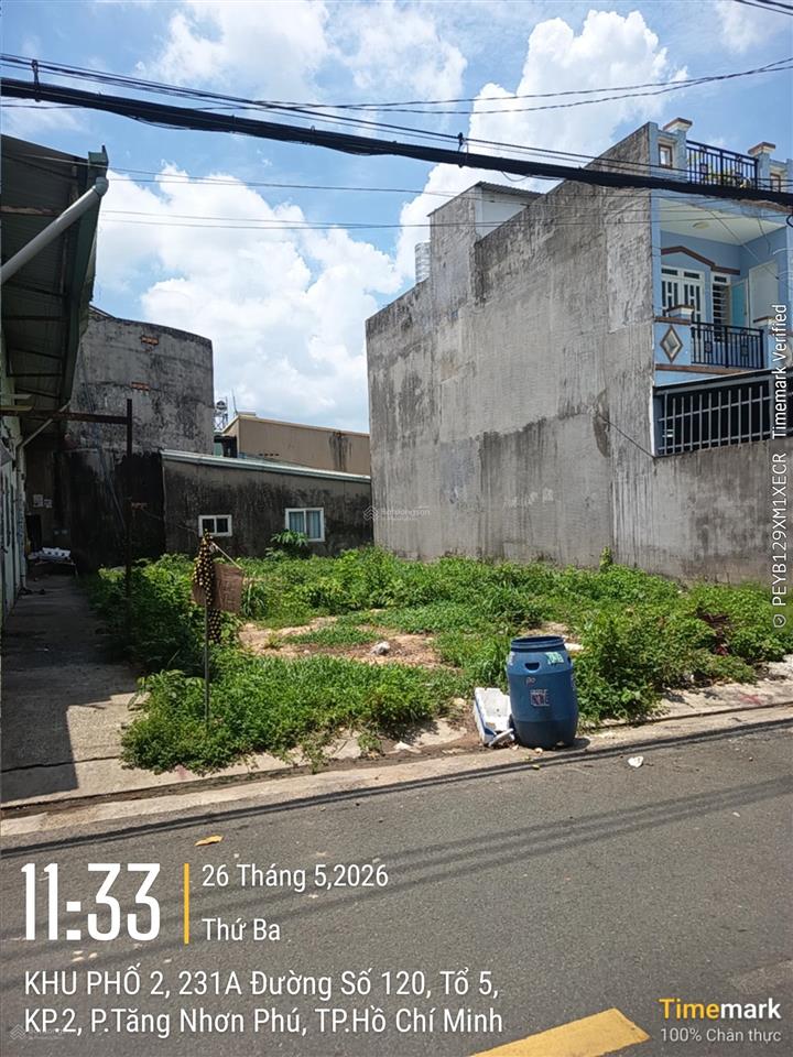 Đất mặt tiền 120 tân phú,song hành xn , 91m2 giá 5.4 tỷ