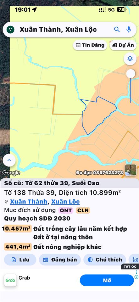 Em chính chủ cần bán 12000m2 đất suối cao xuân lộc, sổ riêng, thổ cư 300m2